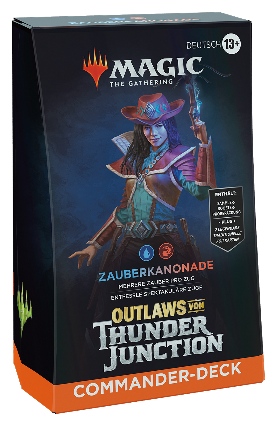 Magic CCG dt.: Outlaws von Thunder Junction Commander-Deck "Zauberkanonade"