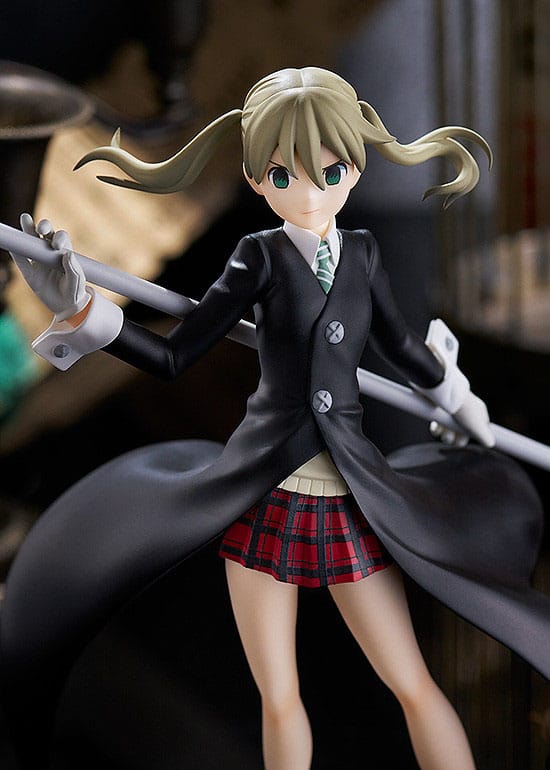 Soul Eater PVC Statue: Maka Albarn PopUp Parade 18cm Actionfigur, Animefigur, Schuluniform, Karo-Rock, Stabwaffe