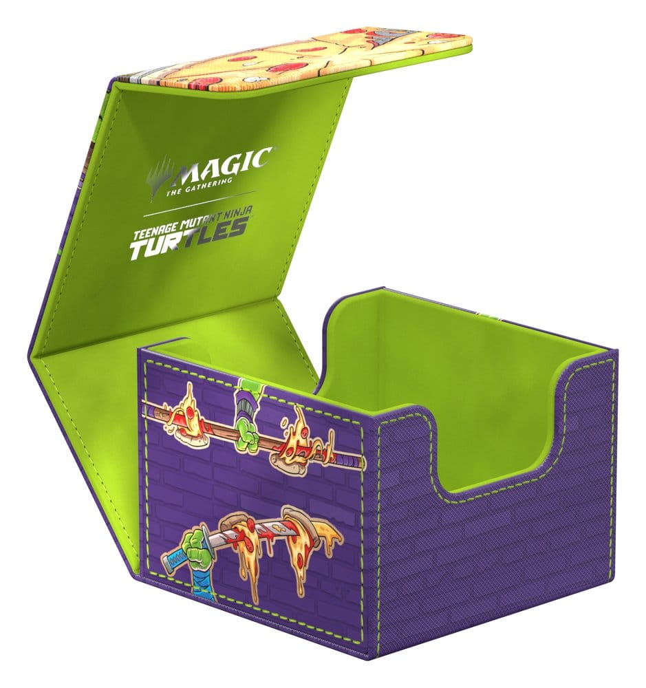 Ultimate Guard: Deckbox SideWinder 133+ Xenoskin Magic - TMNT: Pizza Box Schildkröte, Ninja, Box, Kartenaufbewahrung, Aufkleberkunst