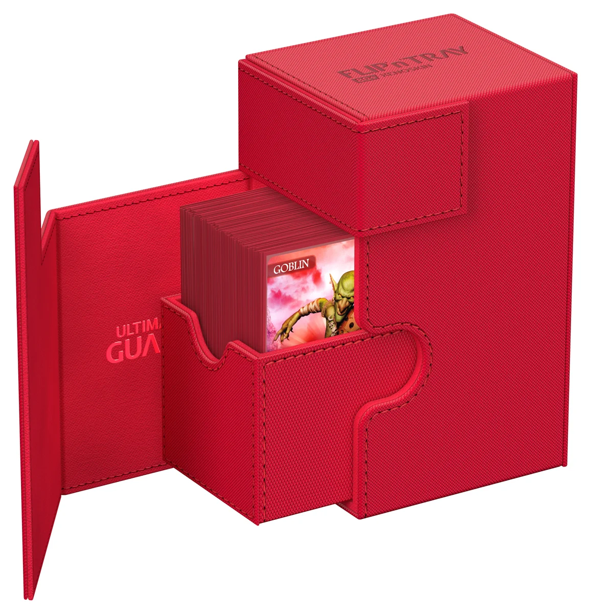 Ultimate Guard: Deckbox Flip'n'Tray 80+ Monocolor Rot