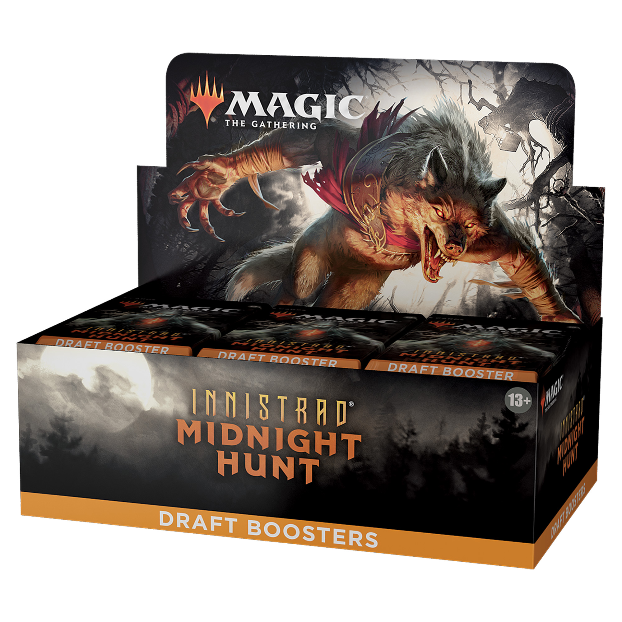 Magic CCG: Innistrad Midnight Hunt Draft Booster Display