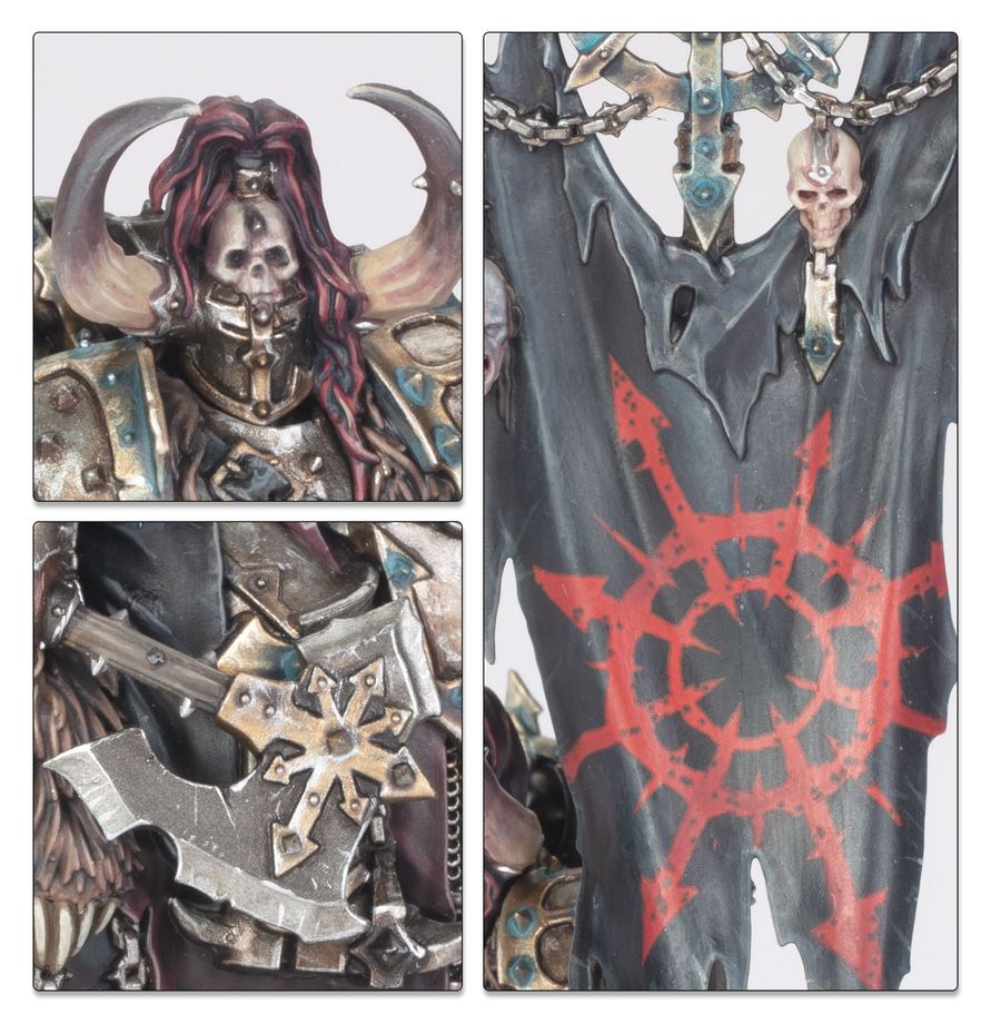 Warhammer: The Old World Warriors of Chaos - Champions of Chaos armor, krieger, schädel, waffe, cape