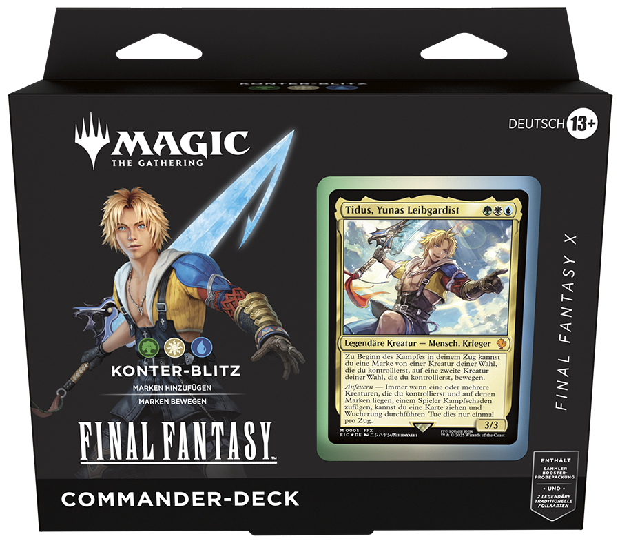 Magic CCG dt.: Final Fantasy Commander Deck "Konter-Blitz" Magic CCG dt.: Final Fantasy Commander Deck "Konter-Blitz"
