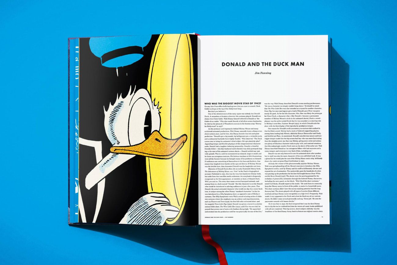 Comic, Duck, Buch, Geöffnet, Doppelseite