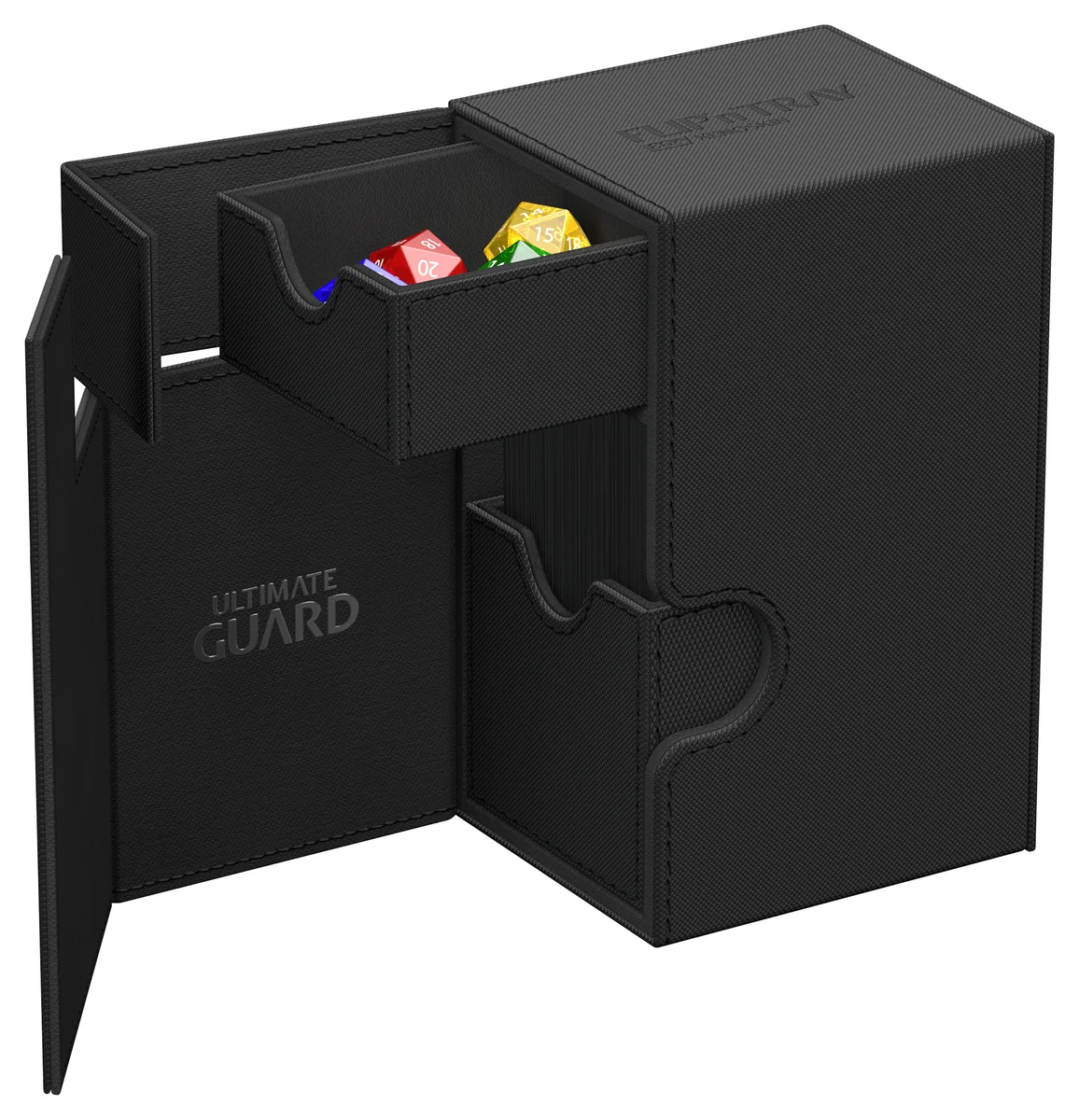 Ultimate Guard: Deckbox Flip'n'Tray 80+ Monocolor Schwarz