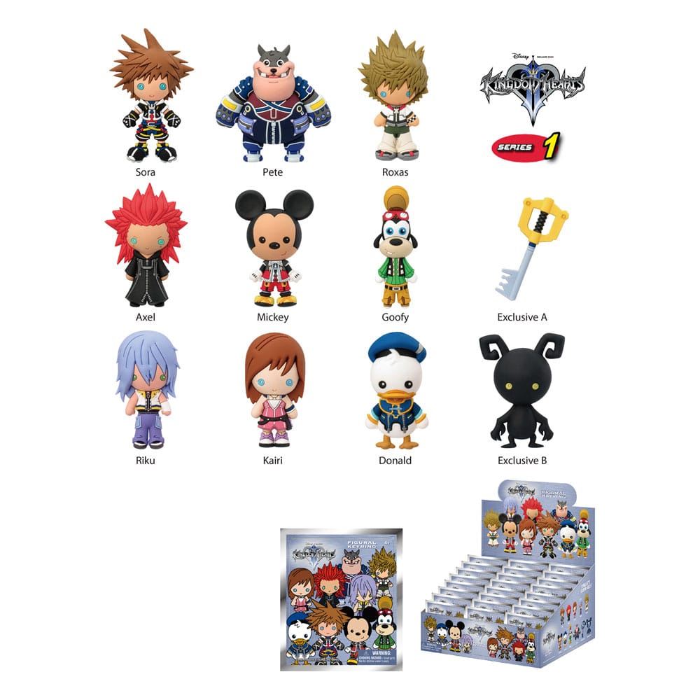 Kingdom Hearts PVC: Collectors Bag Clip 4cm Kingdom Hearts PVC: Collectors Bag Clip 4cm