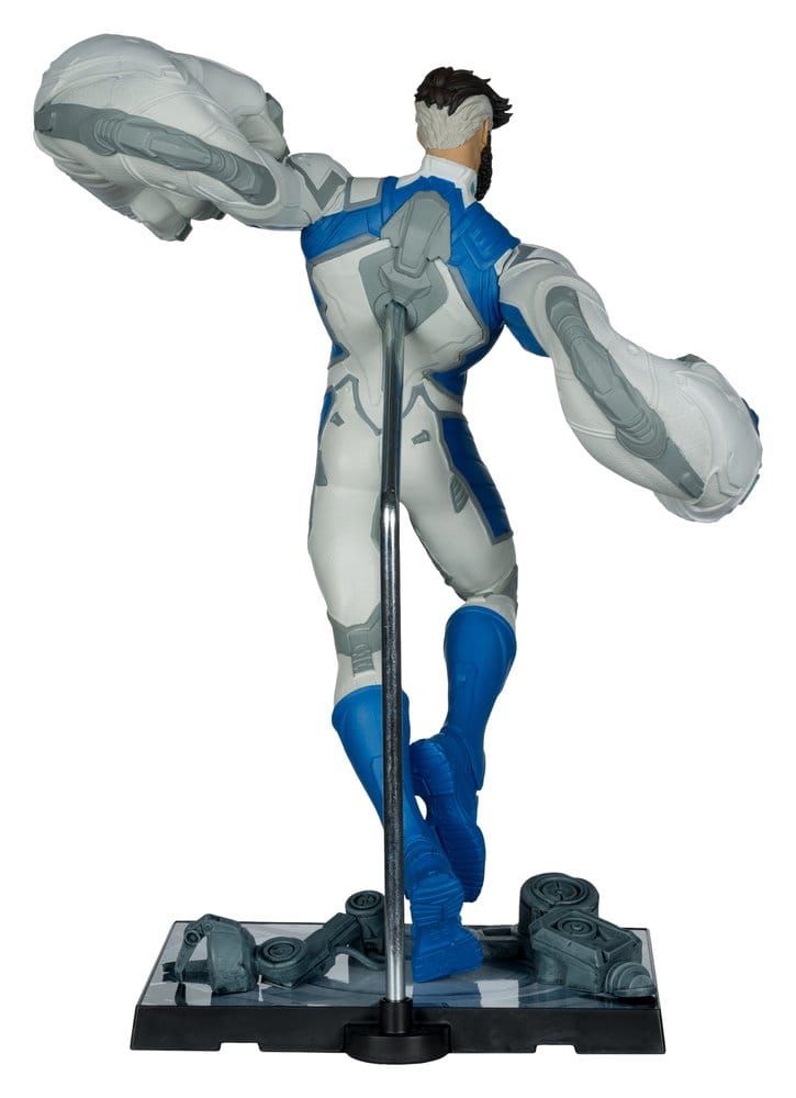 Marvel Rivals Collection: Statue Mr. Fantastic 26cm (mit Comic) Actionfigur, Giga-Arm, Karate, Figur, Ständer