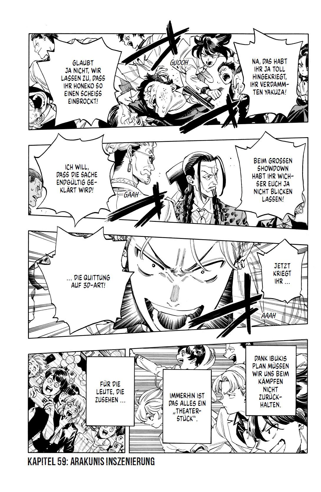 Manga, Szenen, Kampf, Dialog, Panel
