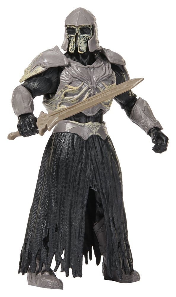 Figurine, Rüstung, Schwert, dunkle Robe, Helm