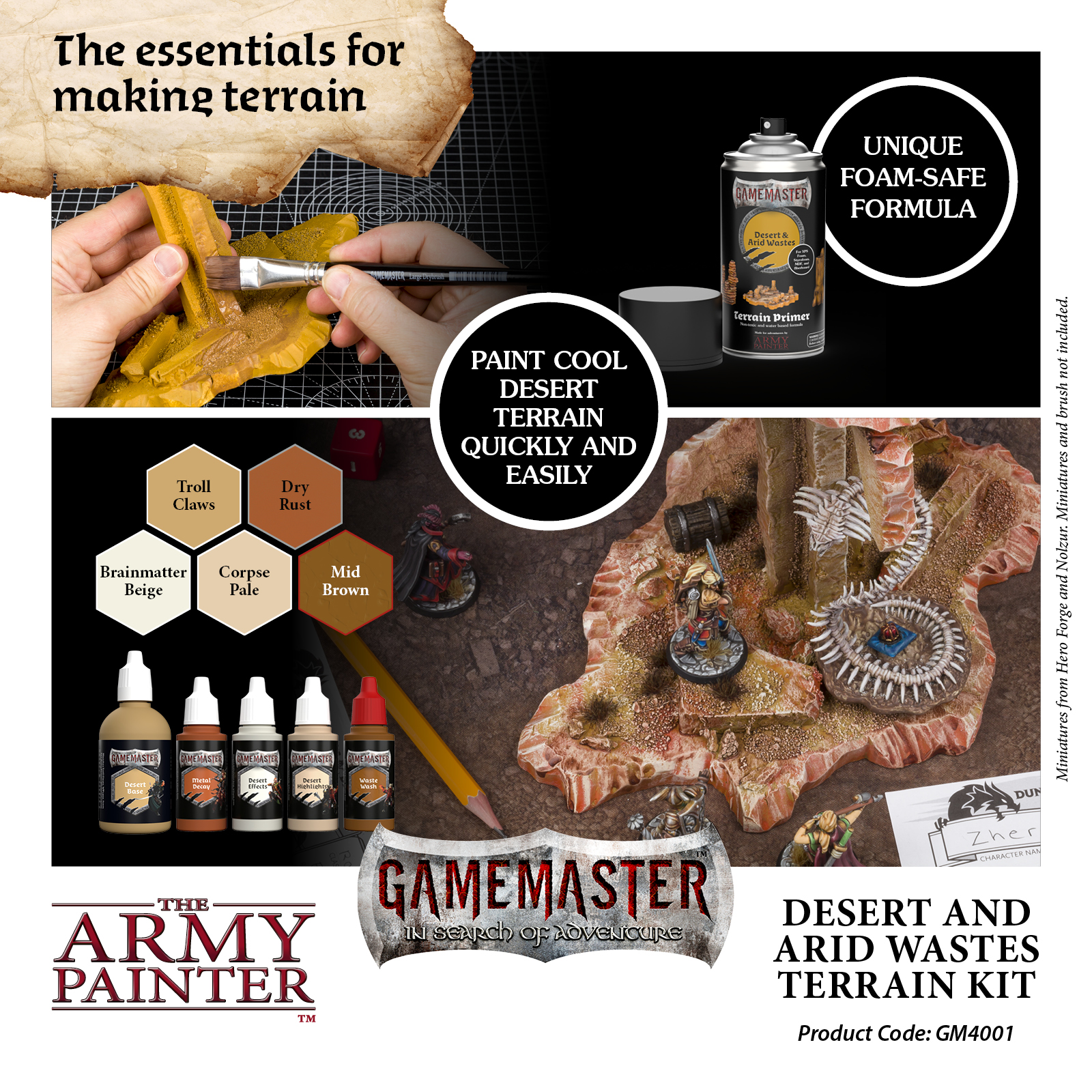 Army Painter: Gamemaster - Desert & Arid Wastes Terain Kit Army Painter: Gamemaster - Desert & Arid Wastes Terain Kit