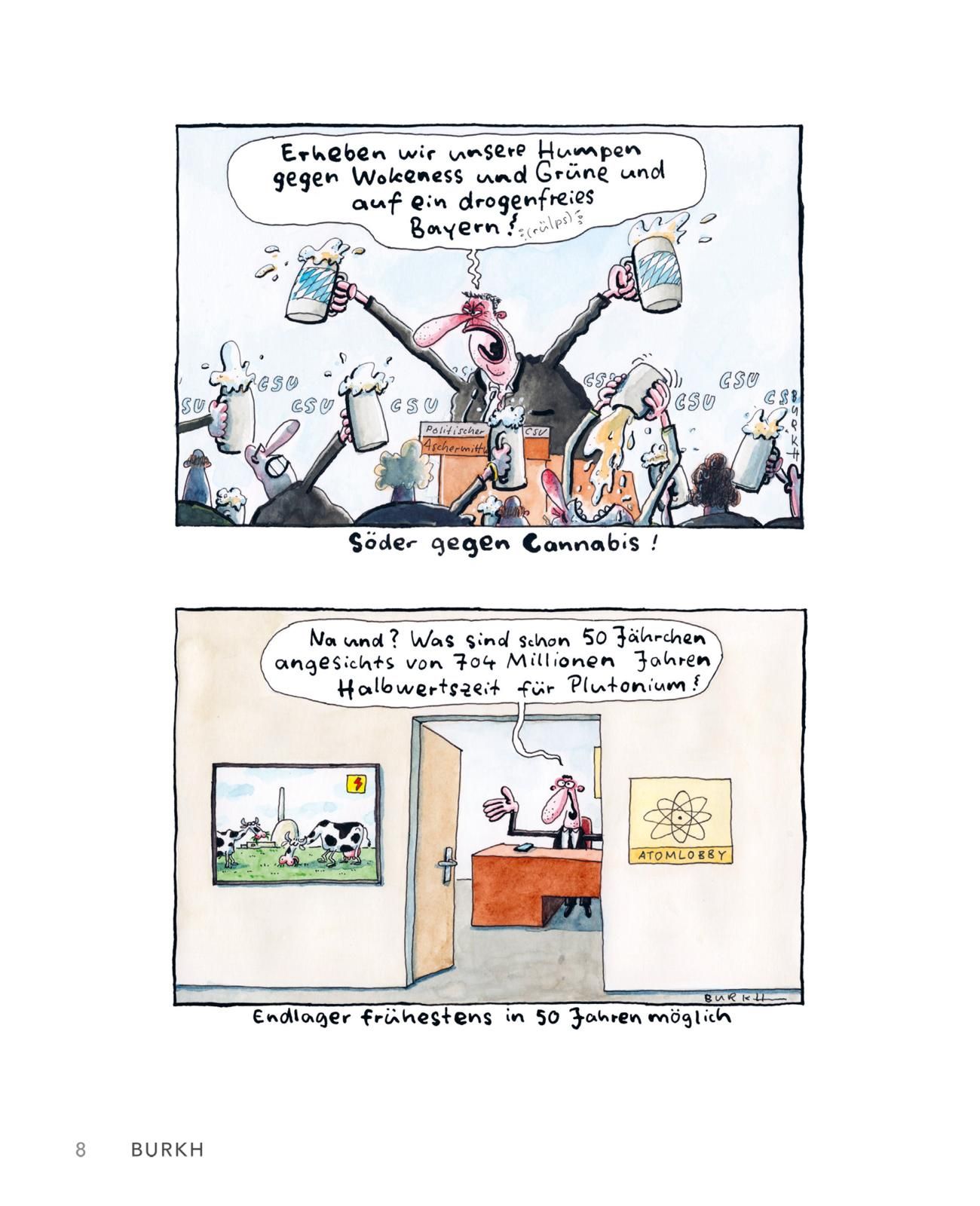 Cartoon, Cannabis debate, Beer mugs, Political satire, Bundestag (imagery)
