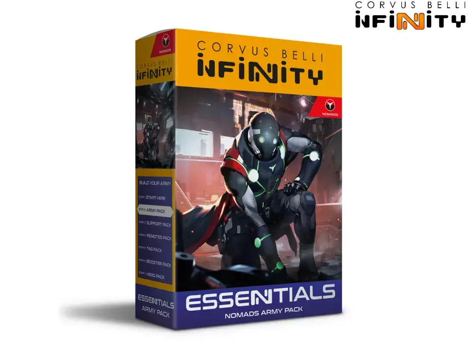 Infinity: Nomads - Army Pack Miniaturen, Brettspiel, Armee-Set, Cosmic-Figur, Essentials