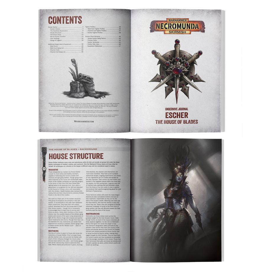 escher, the house of blades, skirmish, warhammer, necronmunda