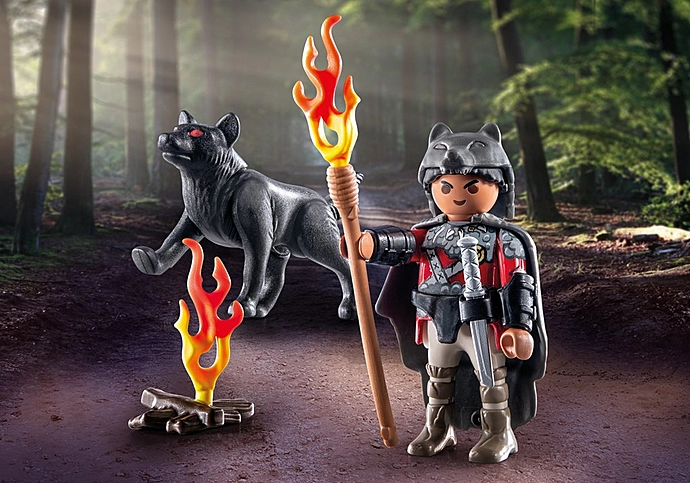 Playmobil: Special Plus - Krieger mit Wolf