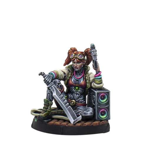 Infinity: Kazuraba Ruby Monday miniature, scifi, figurine, gadget, drone-operator