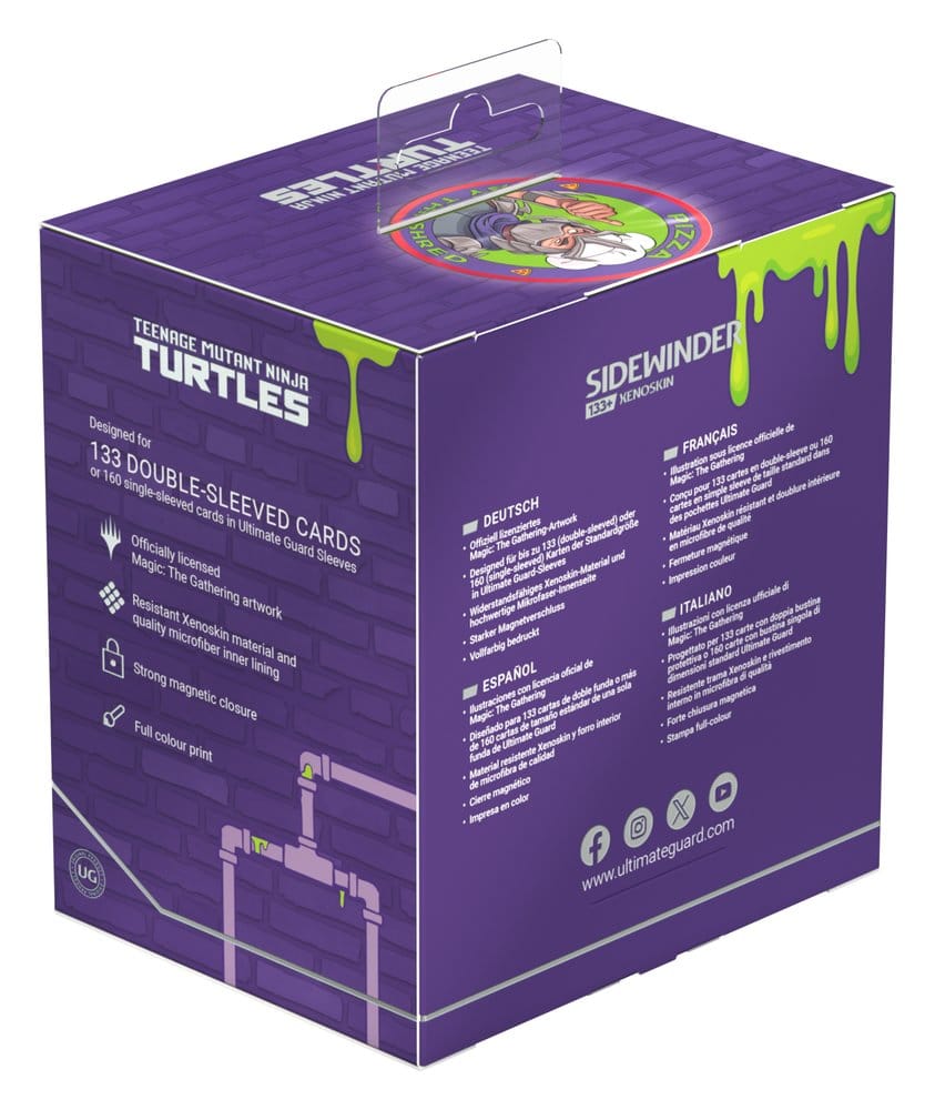 Schildkröten, Teenage Mutant Ninja Turtles, Trading Cards, Deckbox, Violettes Box