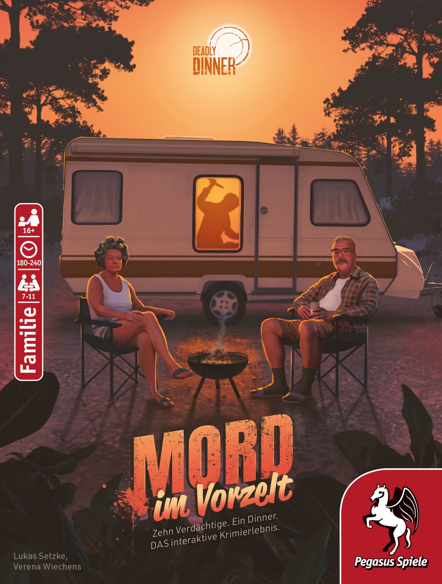 camping, campingwagen, familie, feuerstelle, poster