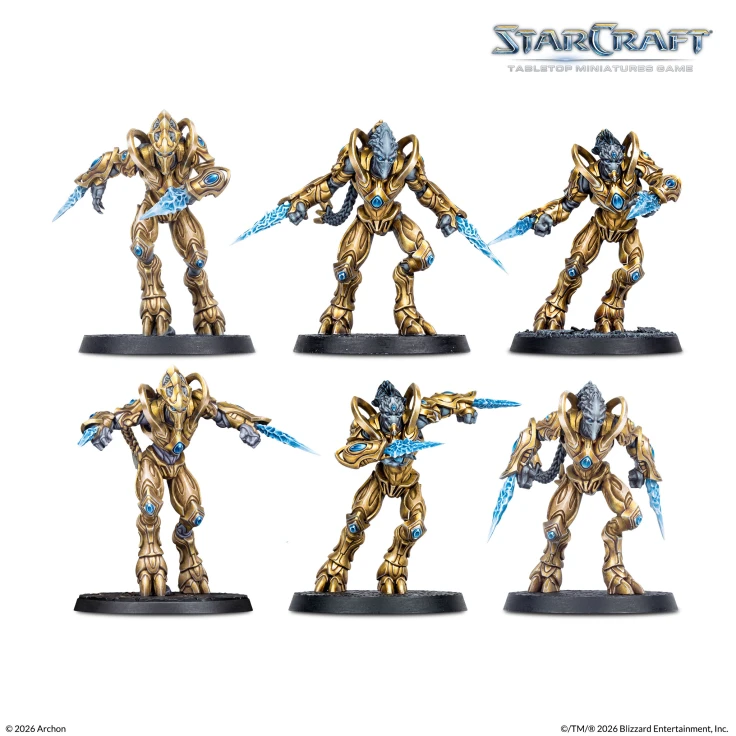 Znajid, Miniaturen, Statuetten, Goldene Rüstung, Eis-Schwert