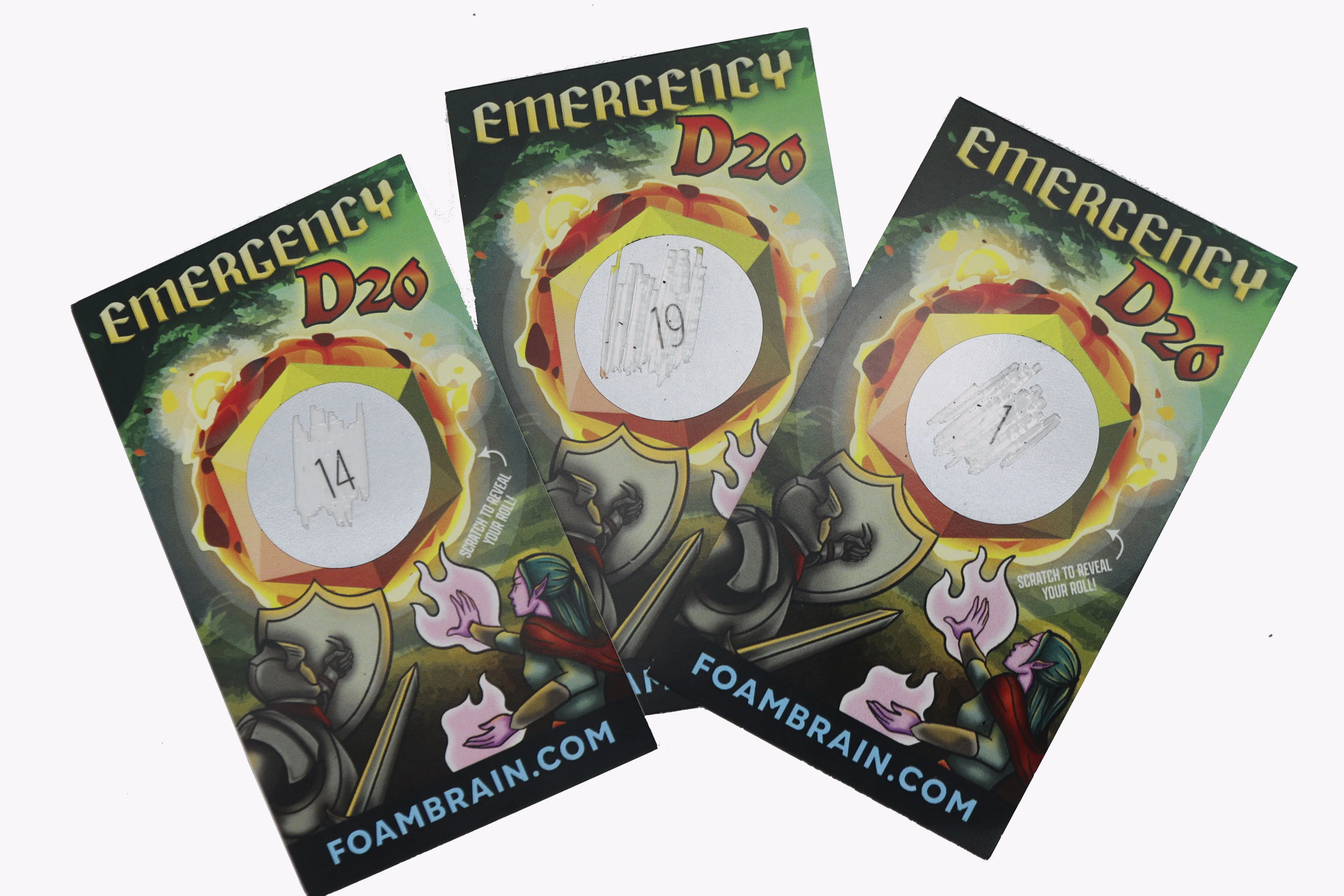 Emergency D20 Scratch Off Card (10)