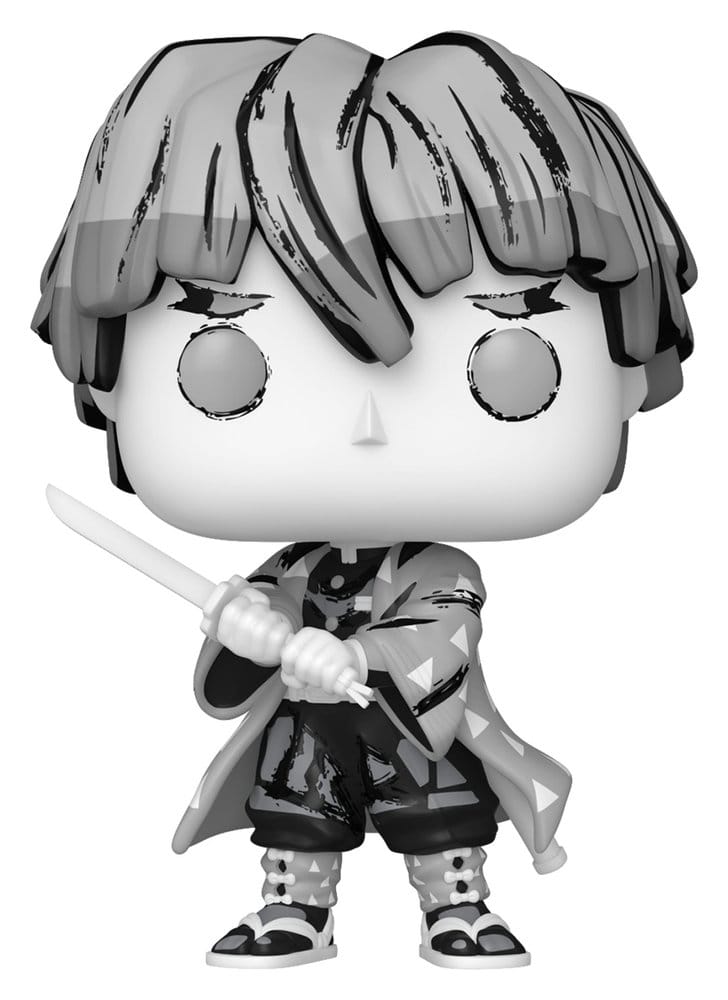 Figurine, Funko Pop, Samurai, Clay sword, Gray scale