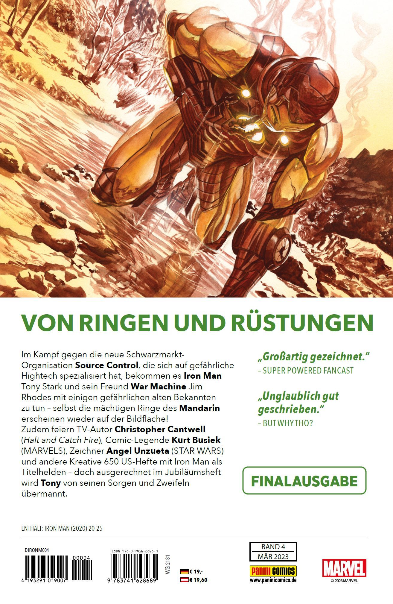 Iron Man: Der Eiserne Bd.4: Am Ende des Weges Iron Man, Rüstung, Superheld, Kampf, Comic