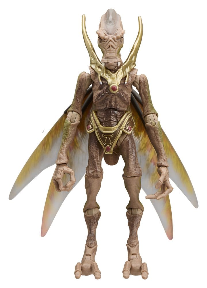 Star Wars AF: Black Series Geonosian Warrior (Attack of the Clones) 15cm Action figure, Fantasy creature, Winged figure, Brown model, Gold accents