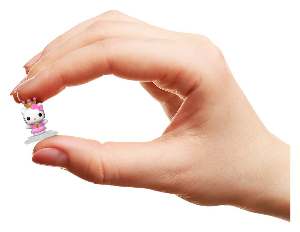 hello kitty, minifigur, figurin, pinkes kleid, süßes sammlerstück