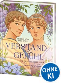 romantische grafik, graphic novel, buchcover, pärchen, lilafarbene blüten