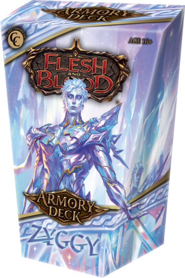 Kartenspiel, Armor-Deck, Flesh and Blood, Eisblau, Drachenmotiv