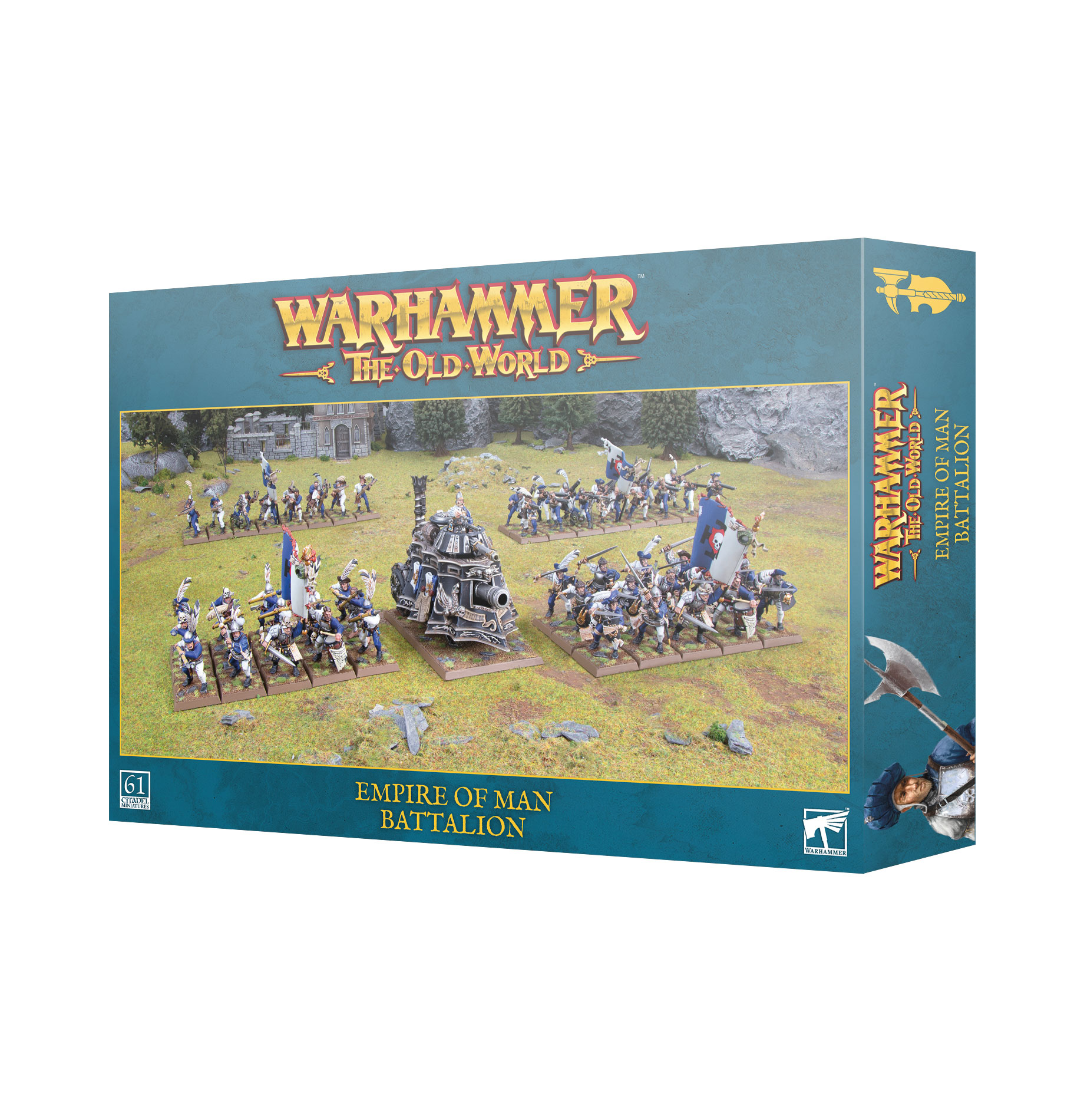 Warhammer: The Old World Empire of Man - Battalion Warfähner, Imperium Mannen, Bataillon, Miniaturenset, Tabletop