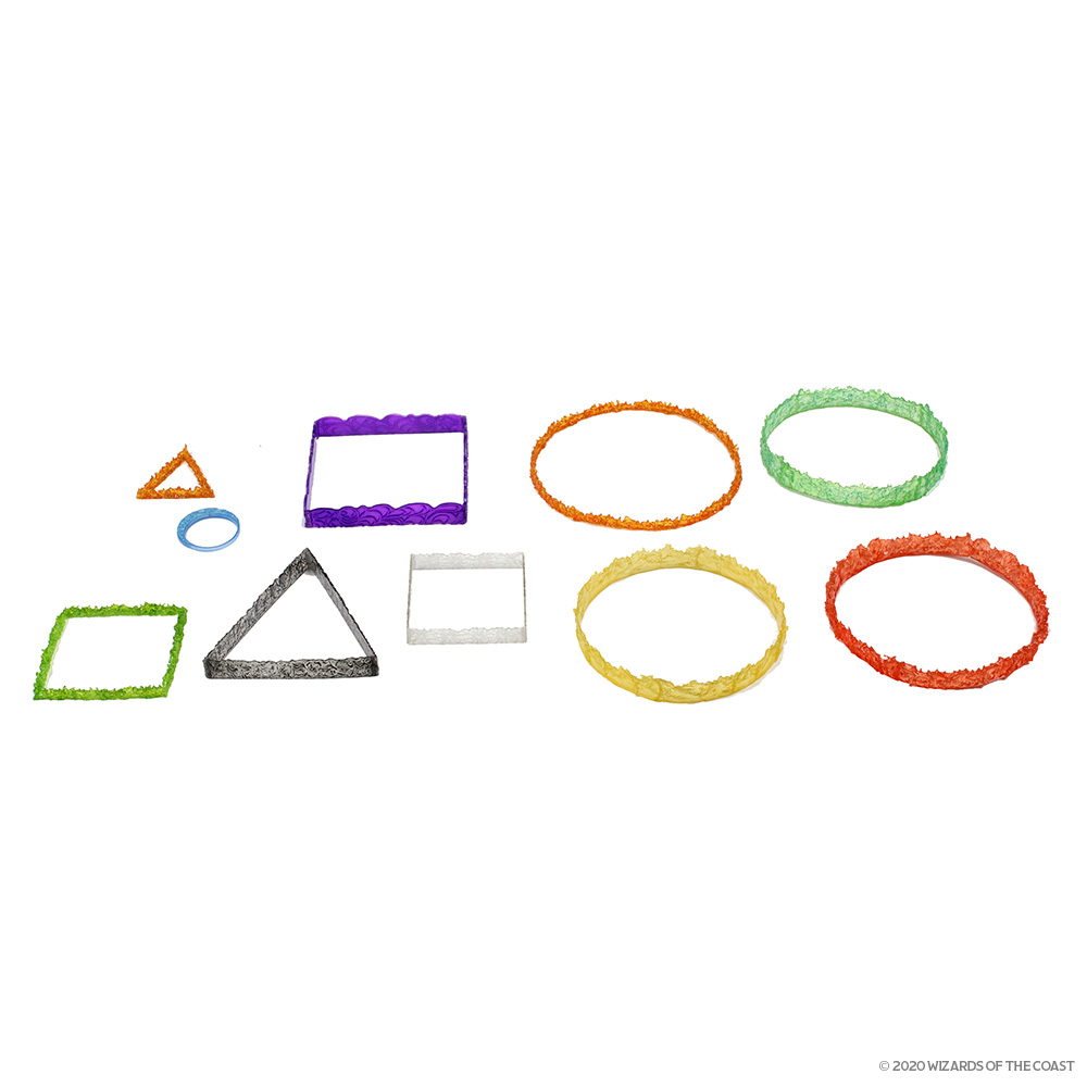 D&D Miniatures: Spell Effects - Halasters Tumultuous Templates D&D Miniatures: Spell Effects - Halasters Tumultuous Templates