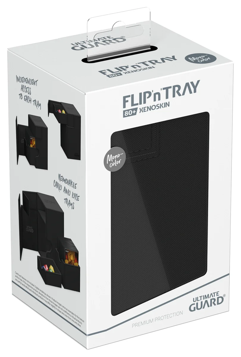 Ultimate Guard: Deckbox Flip'n'Tray 80+ Monocolor Schwarz