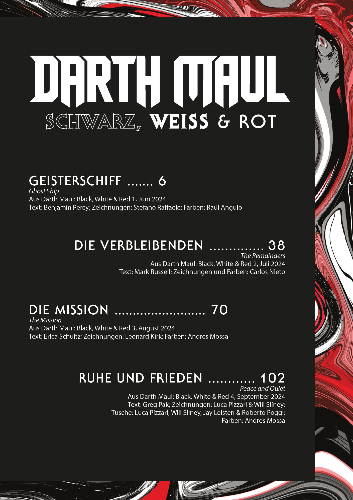 Star Wars: Darth Maul - Schwarz, Weiss und Rot Deluxe HC Star Wars: Darth Maul - Schwarz, Weiss und Rot Deluxe HC
