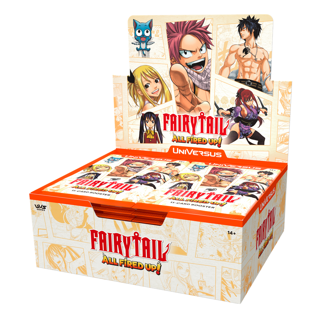 Universus CCG: Fairy Tail All fired Up Booster Display (24) Fantasy, Anime, Card-Booster, All Fired Up, Fairy Tail