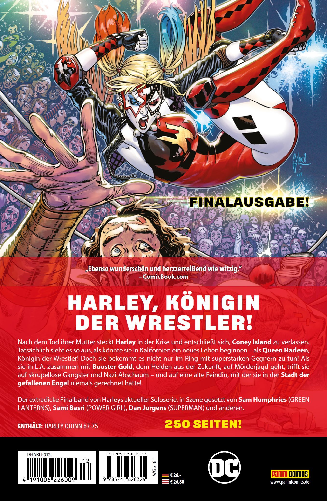 Harley Quinn Bd.12: Ring frei für Harley (Rebirth) Comic, Harley Quinn, Wrestler, Rote Anzug, Maske