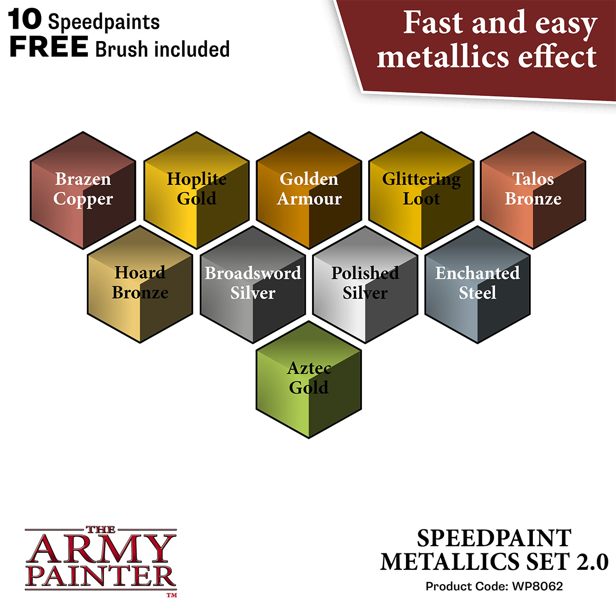 Army Painter: Speedpaint Metallics Set 2.0