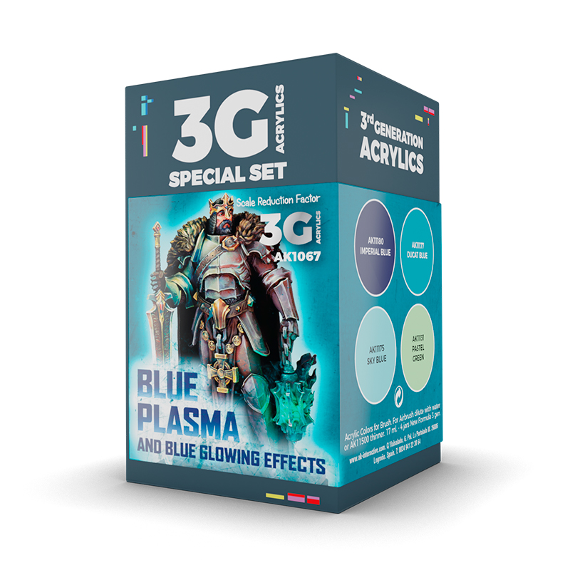 AK: WARGAME COLOR SET. BLUE PLASMA