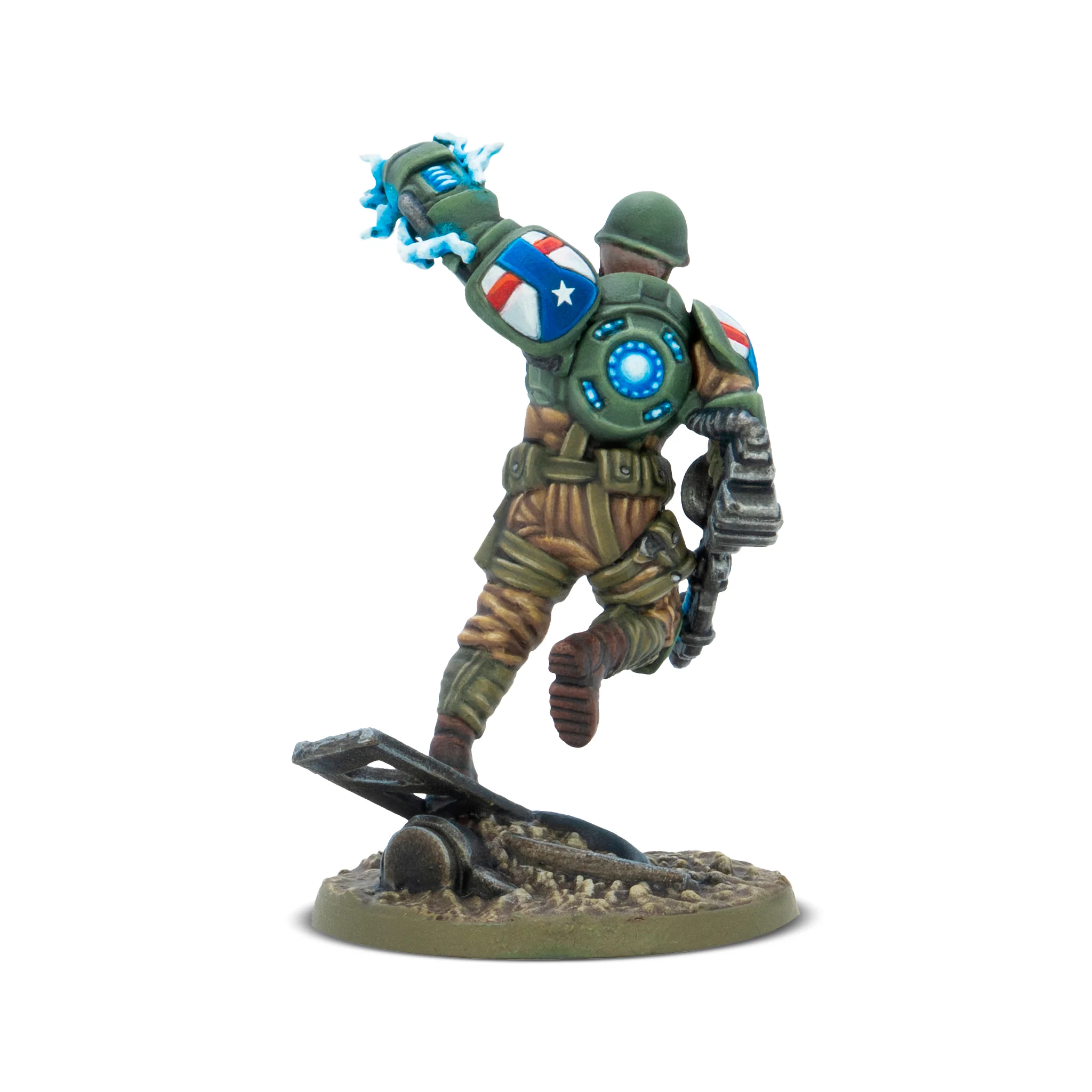 figurine, miniature, soldier, granat, statische pose