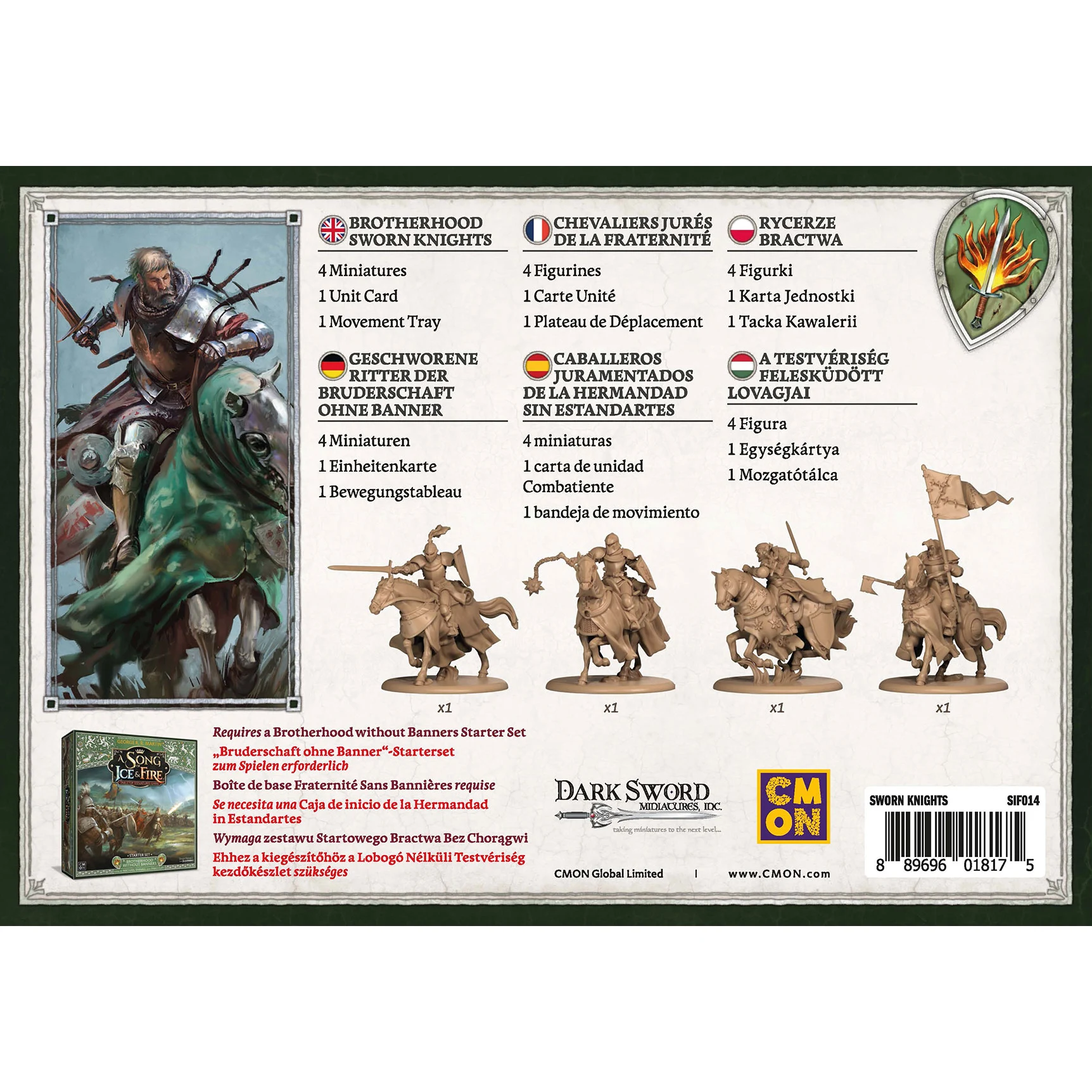 Song of Ice & Fire: Miniaturenspiel - Brotherhood without Banners Sworn Knights Song of Ice & Fire: Miniaturenspiel - Brotherhood without Banners Sworn Knights