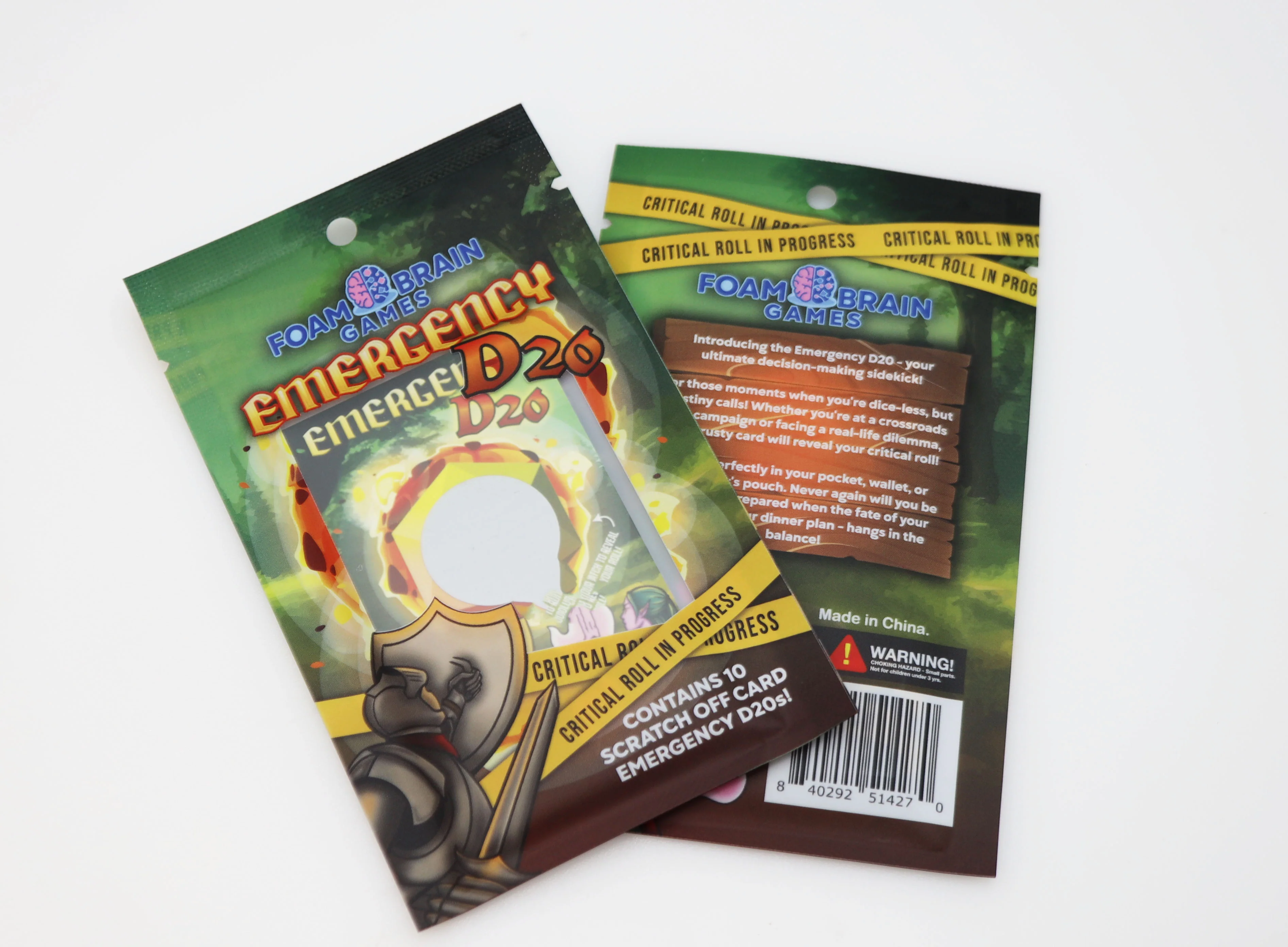 Emergency D20 Scratch Off Card (10)