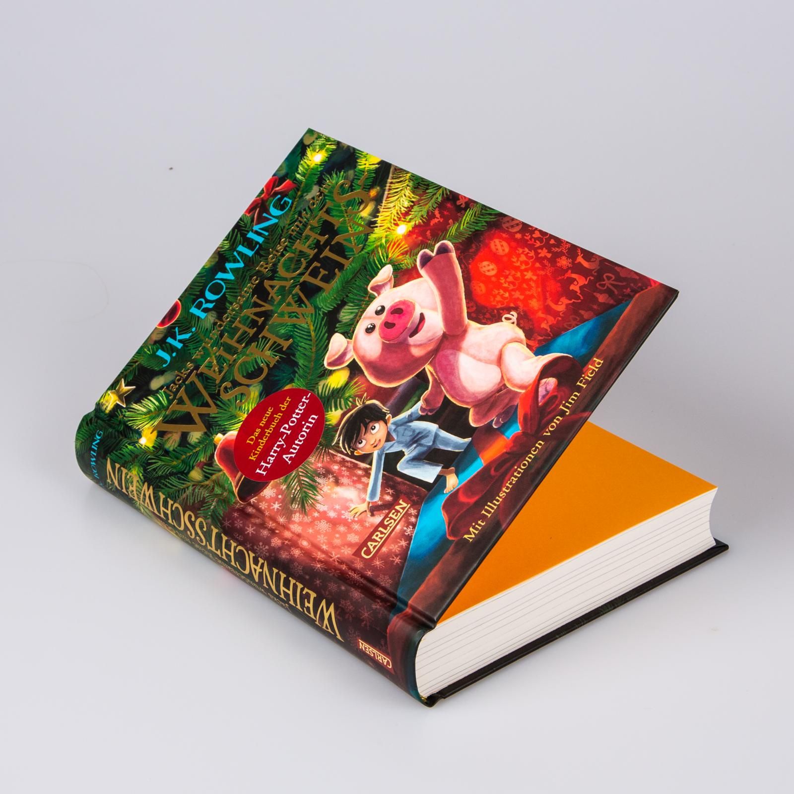 Jacks wundersame Reise mit dem Weihnachtsschwein Kinderbuch, Puppe, Piggy, Farbig, Gebunden