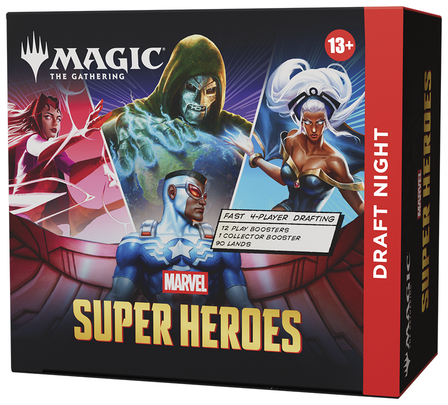 Brettspiel, Draft-Nacht, Superhelden, Marvel, Vier-Spieler-Drafting