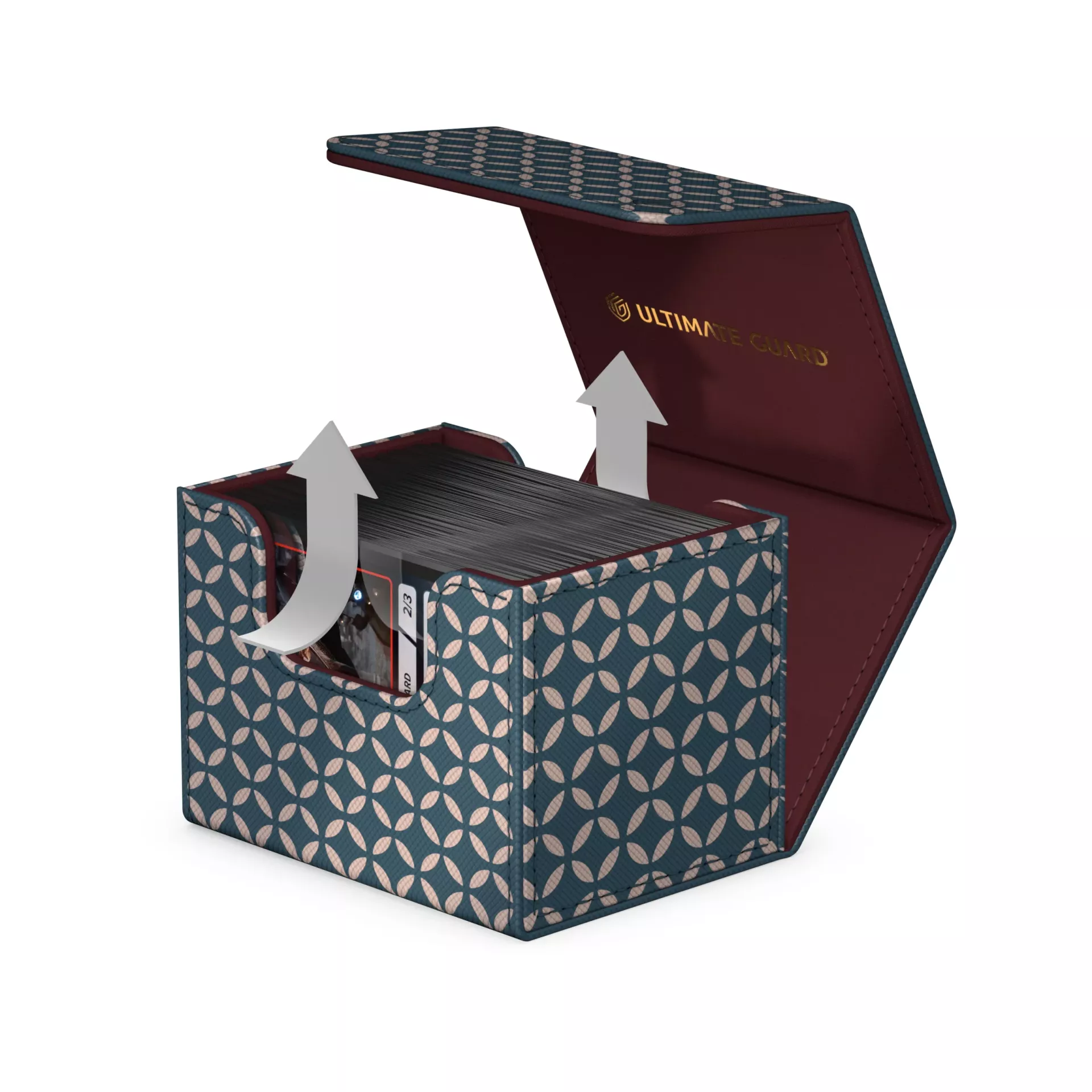 Ultimate Guard: Deck Box Sidewinder 100+ Xenoskin Shogun's Journey - Shippou (Blue/Dark Red) Ultimate Guard: Deck Box Sidewinder 100+ Xenoskin Shogun's Journey - Shippou (Blue/Dark Red)