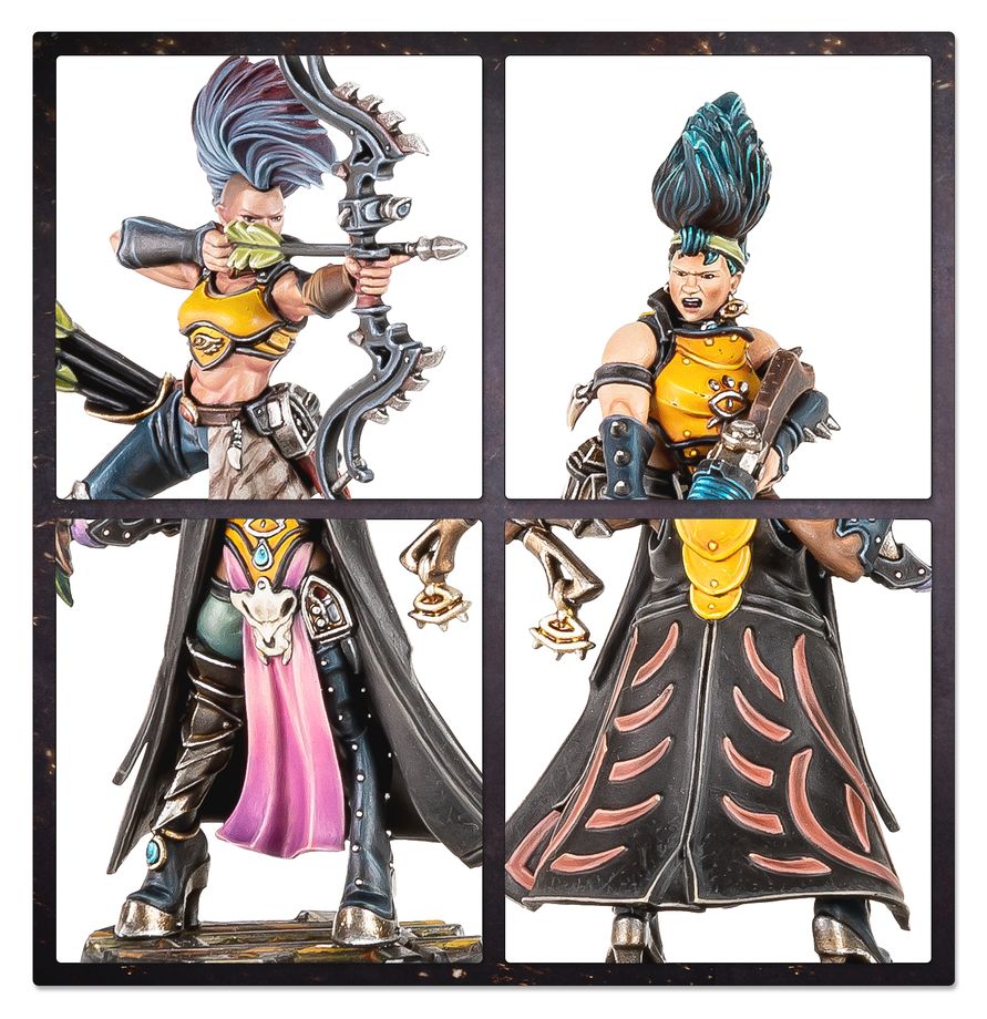 Miniatur, Figur, Kampfkrieger, Dämonenrüstung, Doppelpose