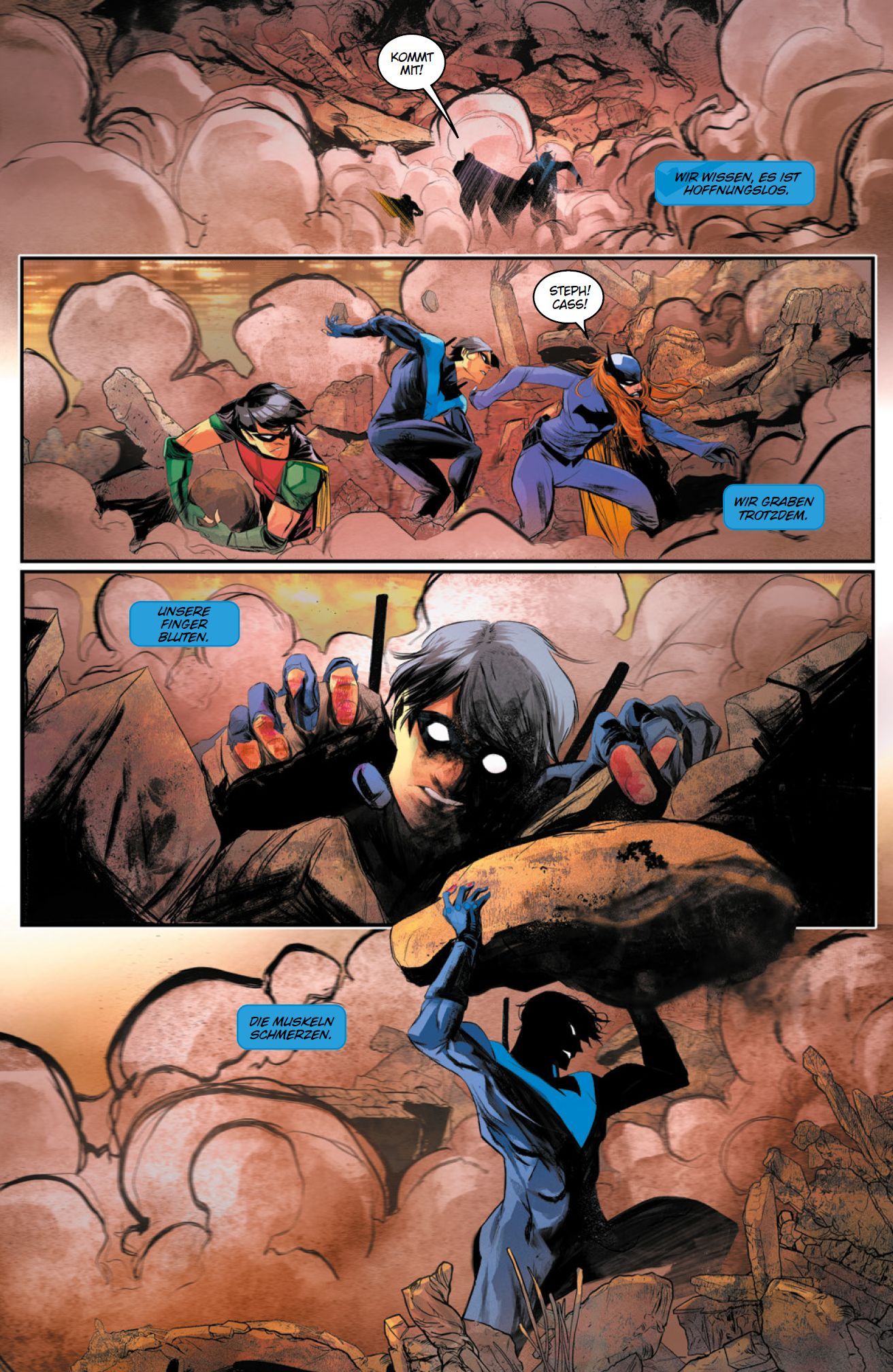 Comic, Action, Explosion, Nachtvision, Charakter