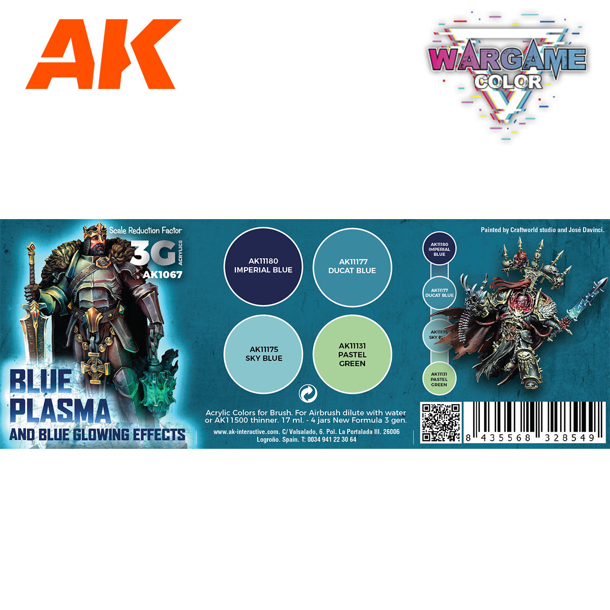 AK: WARGAME COLOR SET. BLUE PLASMA