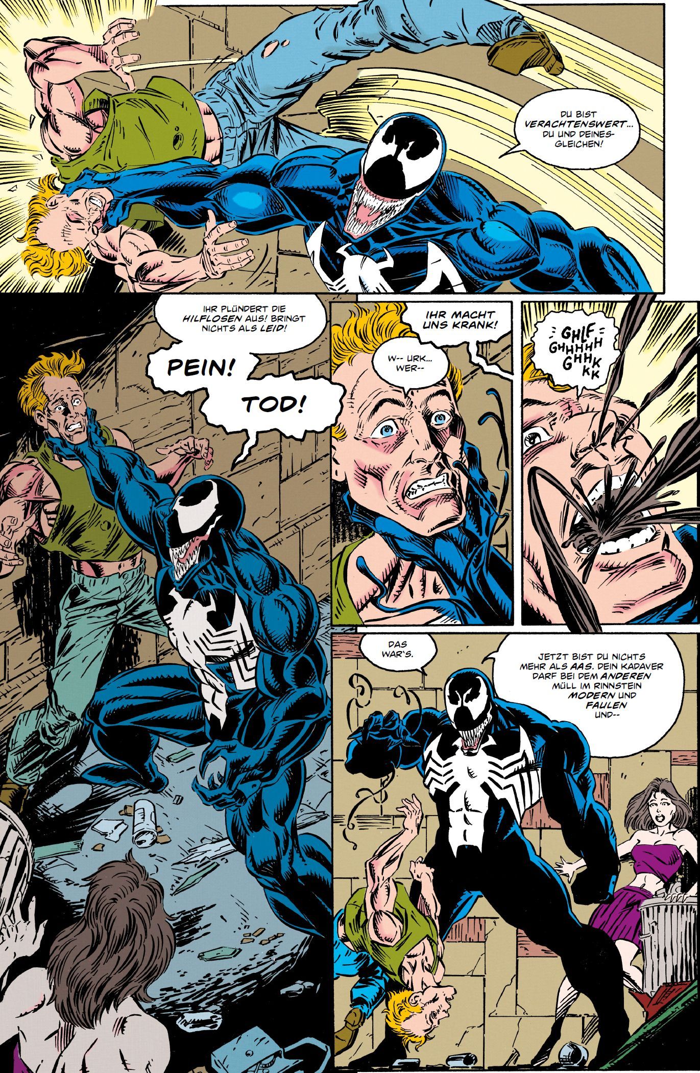 Comic, Venom, Symbiote, Superheld, Kampf