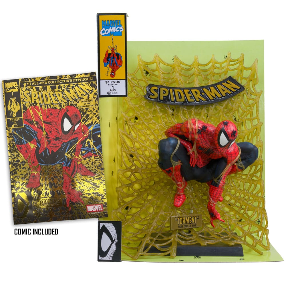Marvel Collection: Statue Spider-Man (Spider-Man #1) mit Comic Gold Edition 15cm Buch, Comics, Veröffentlichung