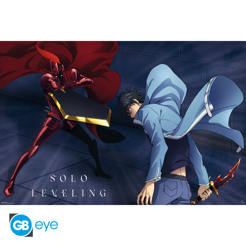 Solo Leveling: Poster Jinwoo vs Irgis 91.5x61cm Solo Leveling: Poster Jinwoo vs Irgis 91.5x61cm