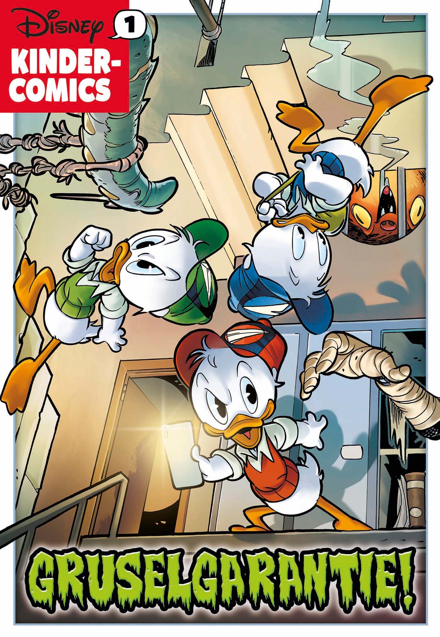 Kinder-Comic, Disney, Ente, Cartoon, Gruselgarten-Tie